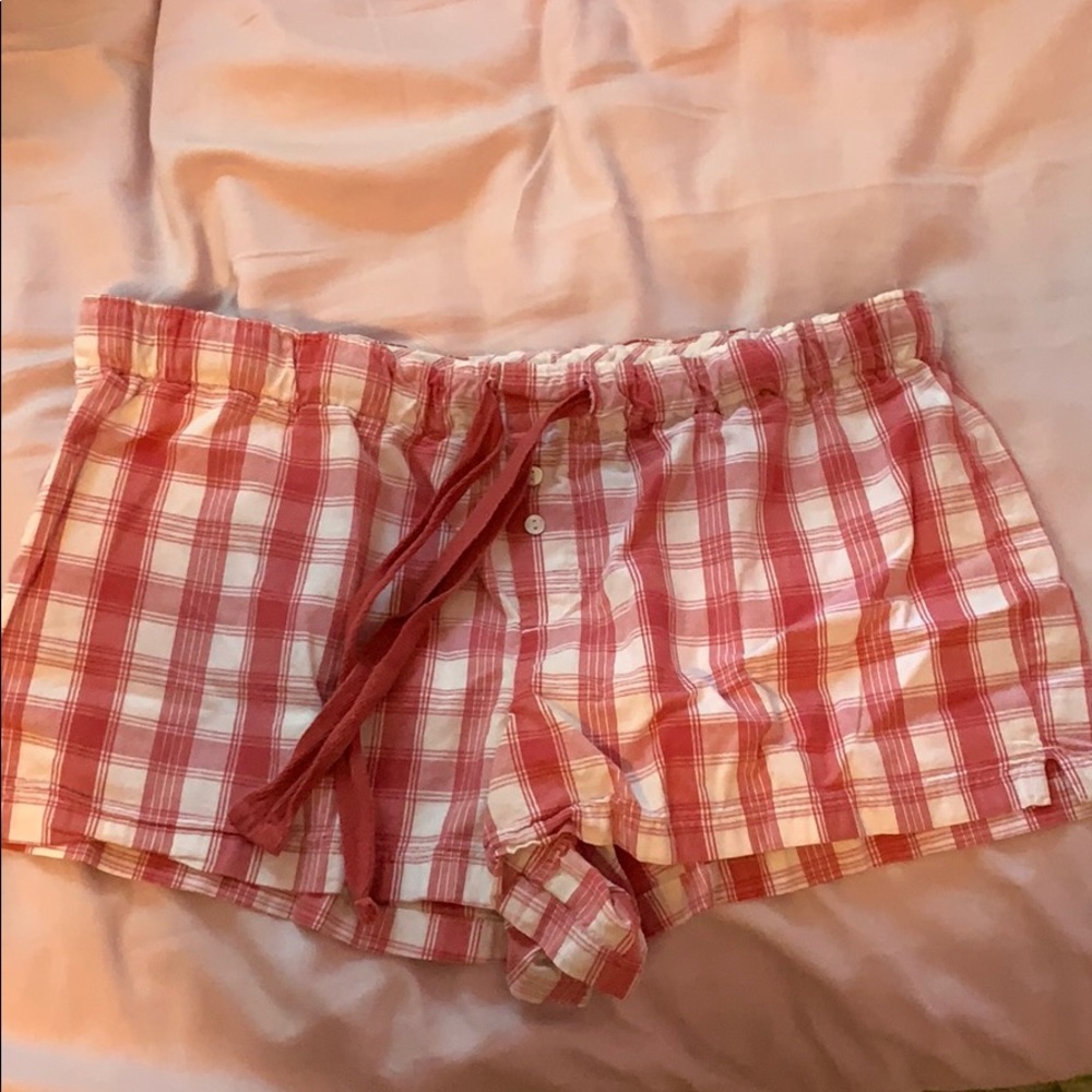 Plaid Pajama Boxer Shorts